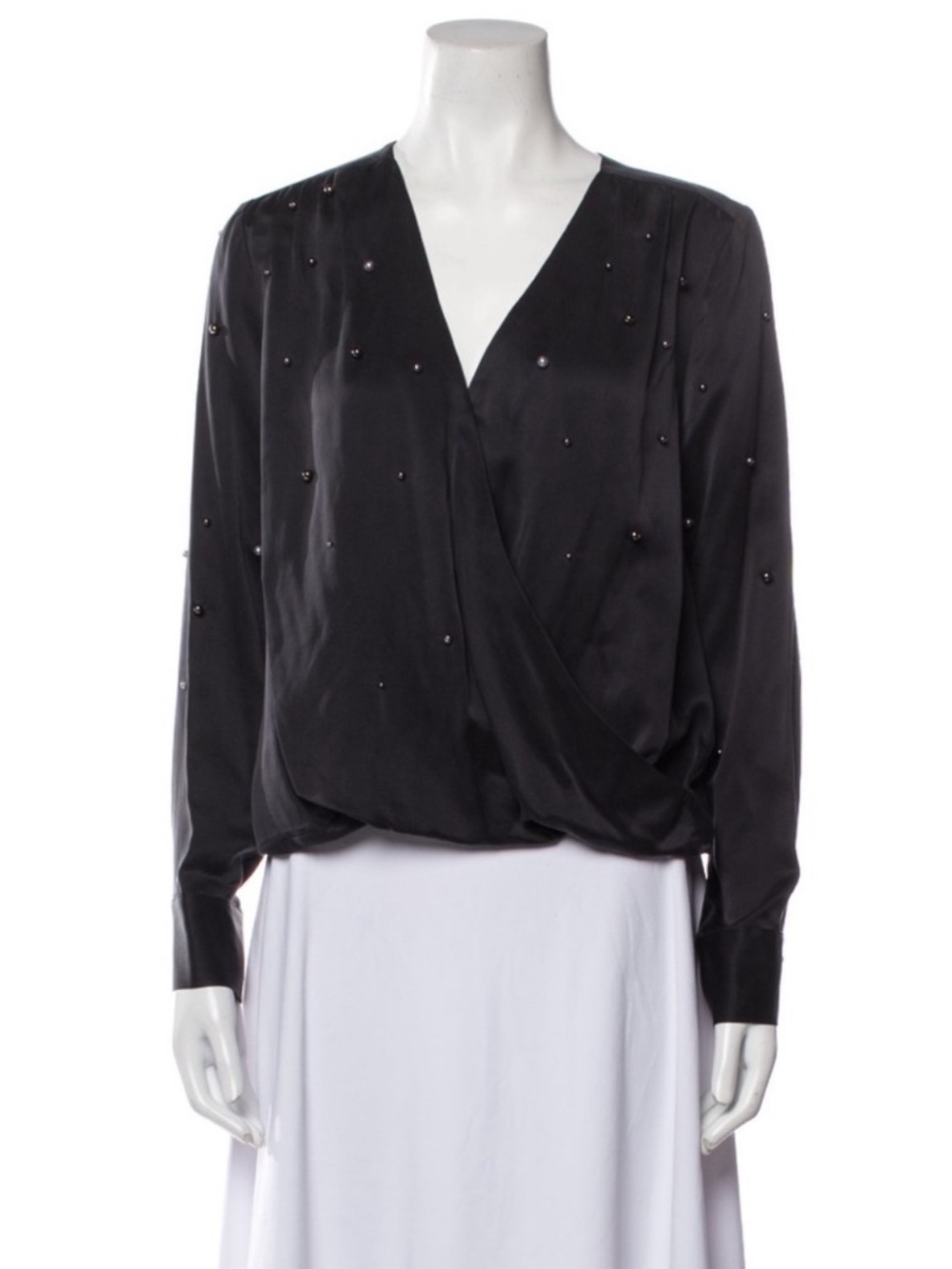 Generation Love silk pearl top blouse